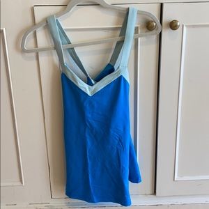 Blue lululemon tank top